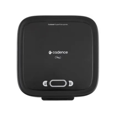 Sanduicheira Grill Cadence Preta 750W Antiaderente Click