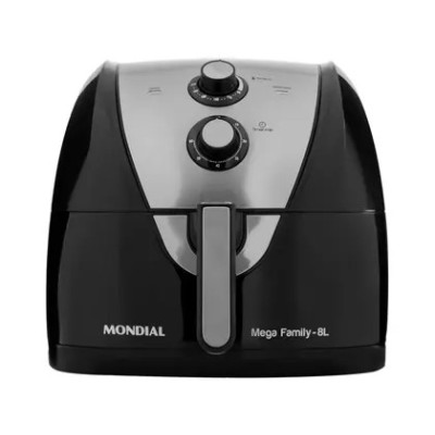 Air Fryer Mondial AFN-80-BI Preto e Inox 8L com Timer