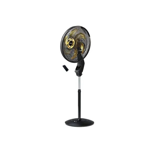 Ventilador de Coluna com Controle Mallory 40cm Chronos Preto e Dourado 127V