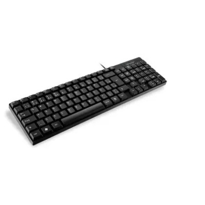 Kit Teclado E Mouse Usb Com Fio Basico Preto Multilaser Slim