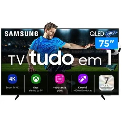 Samsung Vision AI TV 75" QLED Ultra 4K Q7F 2025, Pontos Quânticos, Processador com AI