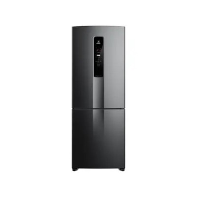 Geladeira/Refrigerador Electrolux Frost Free - Inverse Black Inox Look 490L IB7B