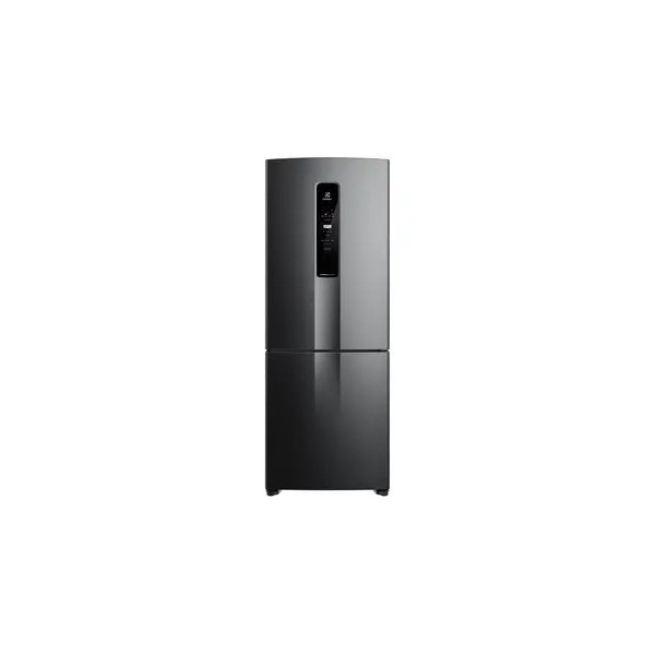 Geladeira/Refrigerador Electrolux Frost Free - Inverse Black Inox Look 490L IB7B