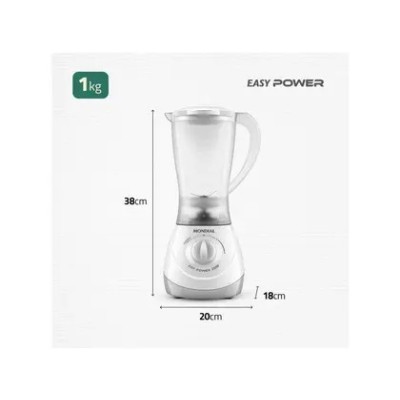 Liquidificador Mondial Easy Power L-550-W Branco 2 Velocidades 550W