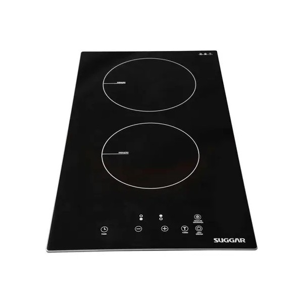 Fogão de Mesa Cooktop de Indução 2 Zonas de Aquecimento Suggar